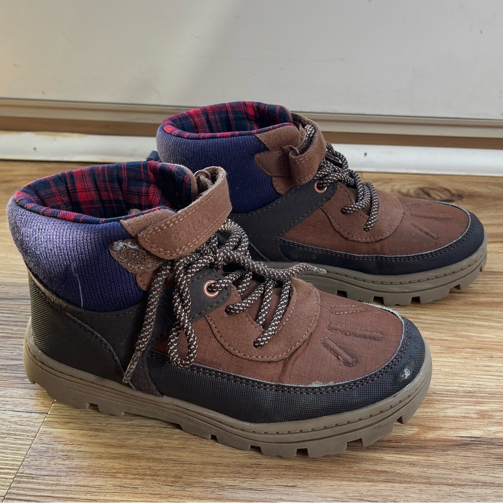 Carter's Brown and Blue Kids Boots